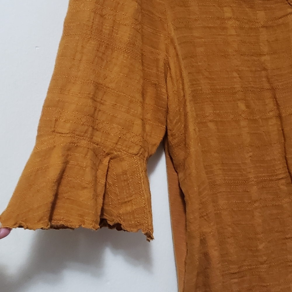 Dolan V-neck Ruffle Blouse - Picture 6 of 13